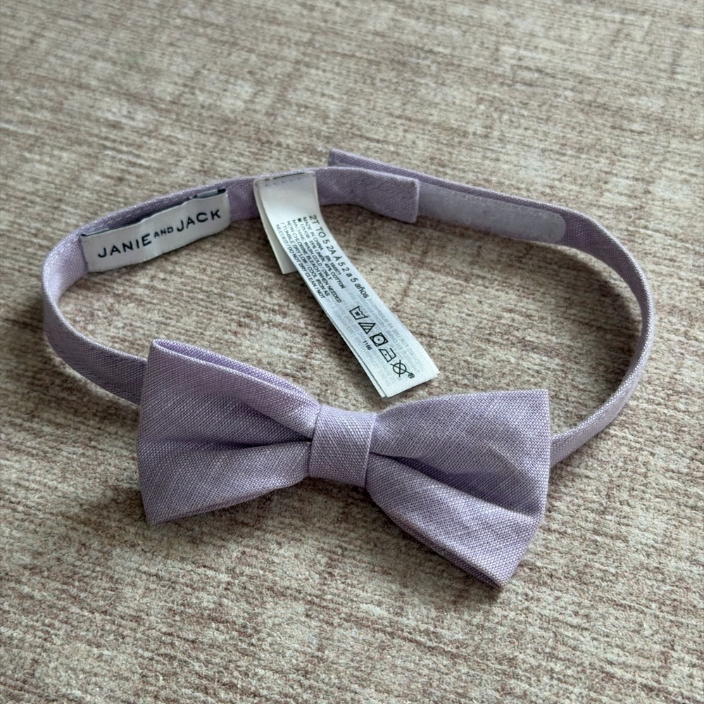 Janie and Jack Soft Purple Bow Tie